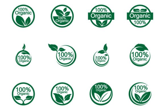 Download 100 Percent Organic Vector Logo Design - Logo design Collection