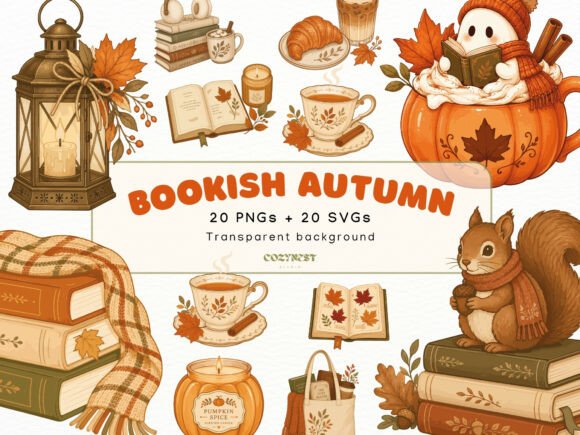 Download Autumn Bookish Cliparts, Fall Aesthetic - Autumn Collection