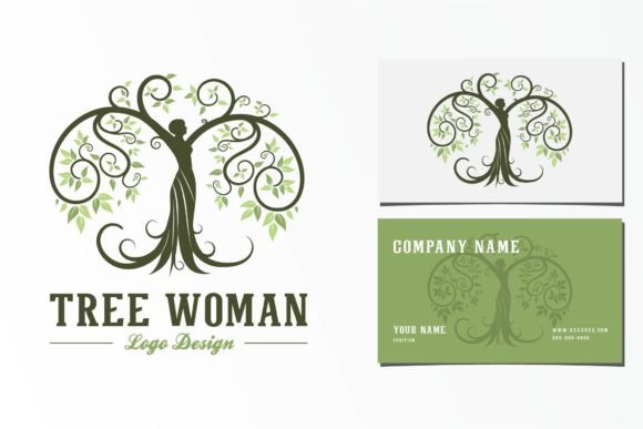 Download Tree Woman Logo Design - Logo design Collection