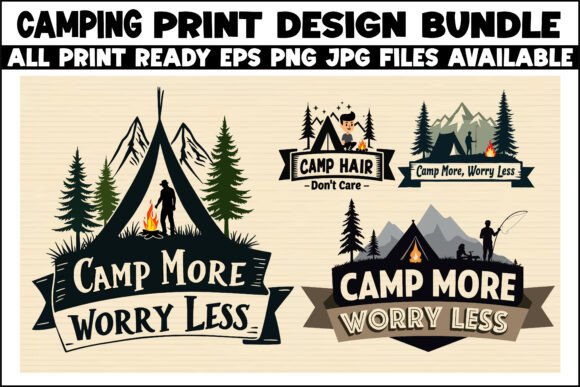 Download Camping Logo Set – Forest Silhouette out - Forest Collection