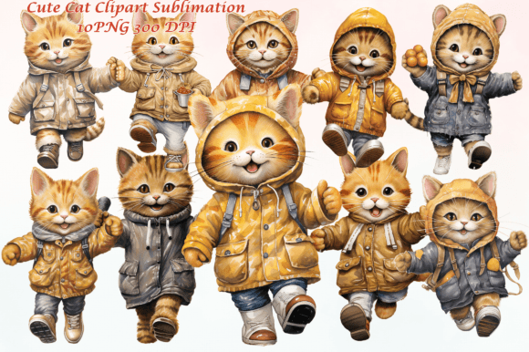 Download Autumn Cat Water Color - Autumn Collection