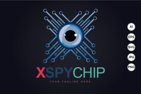 Download Eye Balls Letter X Spy Chip Logo Design - Logo design Collection