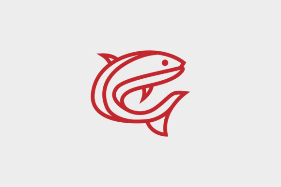 Download Fish Minimalist Logo Design Premium - Logo design Collection